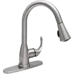 Glacier Bay Single-handle Pull-down Sprayer Kitchen Faucet Stainless Steel. Fixed Price $50.00.