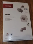 Pfister Vedra Single-handle 3-SPRAY Tub Shower Faucet Brushed Nickel. Fixed Price $76.99.