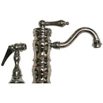 Whitehaus Vintage Single Lever Bar Faucet Swivel Spout Brass Side Spray, Chrome. Fixed Price $299.99.