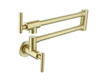 Elegant Lighting FAK-312 Gabriel 1.8 Gpm Wall Mounted Hole Pot Gold. Fixed Price $284.00.