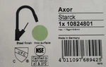 Axor 10824801 Starck 2-SPRAY Prep Kitchen Faucet Pull-down 1.75 Gpm. Fixed Price $395.00.
