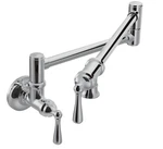 Moen S664 Chrome Traditional Wall Mount Pot Filler Kitchen Faucet. Fixed Price $779.00.
