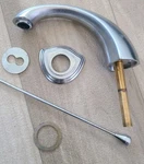 Kohler K-394-4-G-AA Devonshire Bathroom Faucet Spout Brushed Chrome. Fixed Price $49.99.