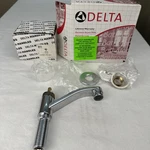 Delta 2302-LHP Single Hole Basin Faucet Solid Brass Chrome W/ H11 Knob Handle. Fixed Price $85.38.