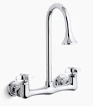 Kohler 7319-3-CP Double Cross Handle Utility Sink Faucet Polished Chrome. Fixed Price $125.00.