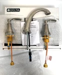Delta Woodhurst Brushed Nickel Bathroom Faucet Hole 3532LF-SS *new See Box*. Fixed Price $112.99.
