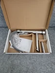 Delta 1159LF-AR Trinsic Single Hole Kitchen Faucet, Arctic Stainless. Fixed Price $189.99.