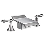 Aquaterior Bathroom Widespread Faucet Waterfall To Sink Basin Bathtub Bn AQT0011. Fixed Price $99.90.
