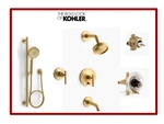 New Kohler 2MB Purist System 2.5 Gpm Lever Bundle Trims Valves 12 Items M1. Fixed Price $1999.00.