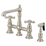 Kingston Brass KS727.AXBS English Country 1.8 Gpm Widespread - Nickel. Fixed Price $555.72.