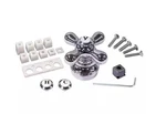 Everbilt Universal Fit Faucet Handle Chrome With Porcelain Button.. Fixed Price $19.99.