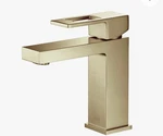 Kibi Cube Single Handle Sink Faucet With Pop Up Drain Brushed Gold. Brand New. Fixed Price $95.00.