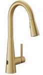 Moen Sleek 7864EWBG Touchless Single Handle Pull-down Sprayer Kitchen Faucet. Fixed Price $485.00.