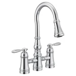 Moen S73204 Weymouth 1.5 Gpm Bridge Pull Down Kitchen Faucet - Chrome. Fixed Price $975.15.