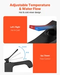 Vevor Matte Black Single Handle Kitchen Faucet 1.5 Hole Mount Sink. Fixed Price $82.99.