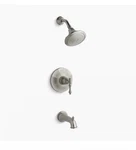 Kohler Kelston K-TS13492-4-BN Brushed Nickel Rite Temp Tub & Shower Faucet. Fixed Price $95.00.