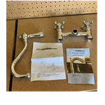 Kingston Brass Vintage Wall-mount Bathtub Faucet 2 Cross Handles Chrome 6". Fixed Price $120.00.
