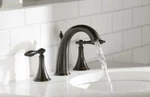 Kohler Finial K-310-4M-2BZ Oil Rubbed Bronze Widespread Bathroom Faucet. Fixed Price $759.95.