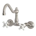 Kingston Brass KS322.PX Vintage 1.8 Gpm Widespread Bridge Kitchen - Nickel. Fixed Price $207.97.
