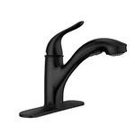 Moen Brecklyn 87557BL Single Handle Pull Out Sprayer Kitchen Faucet With Power. Fixed Price $104.99.