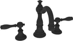 Newport Brass 1770/56 Victoria Widespread Lavatory Faucet, Flat Black. Fixed Price $849.95.
