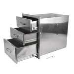 Stainless Steel Handle Bbq Island Drawers For Outdoor Kitchen Grill Station. Fixed Price $201.90.