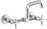 New Kohler Billet Wall Mount Bridge Kitchen Faucet Polished Chrome K-28666-3. Fixed Price $956.25.