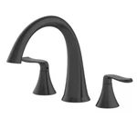 Jacuzzi Fx-rtfvaz-mb 2-HANDLE Deck Mount Roman Tub Faucet Matte Black New. Fixed Price $290.99.
