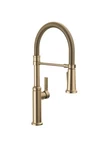 Delta Rhett 18829-CZ-DST Pull-down Spring Kitchen Faucet Champagne Bronze. Fixed Price $329.99.
