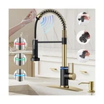 Smart Kitchen Faucet, 3 Modes Pull Down Sprayer, Touch On Sensor Activated, L.... Fixed Price $428.49.