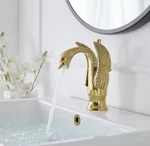 Bwe A-97001-GOLD Swan 1-HANDLE Bathroom Faucet Pop Up Drain & Overflow Cover. Fixed Price $59.99.
