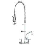 Vevor Commercial Faucet With Pre-rinse Sprayer, 36" Height, 8" Center, 12" Swing. Fixed Price $157.19.