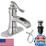 Bathfinesse Waterfall Bathroom Faucet Sink Farmhouse Single. Fixed Price $91.18.