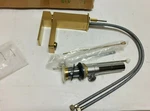 New Symmons SLS-3612-BBZ-1.0 Duro 1-HANDLE Bathroom Faucet Drain Brushed Bronze. Fixed Price $197.99.