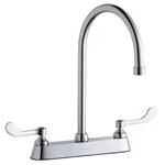 Elkay LK810GN08T4 8" Centerset Exposed Deck Faucet W/ Gooseneck Spout Chrome. Fixed Price $293.52.