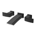 Pfister LG49DF3B Kenzo 2HANDLE 8" Wallmount Bathroom Faucet Matte Black. Fixed Price $153.92.