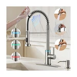 Touch On Kitchen Faucet, 3 Modes Pull Down Sprayer, Smart Sensor Act.... Fixed Price $428.49.