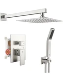 Sr Sun Rise 10" Shower Mixer Combo Wall Mounted Rainfall Brushed Nickle. Fixed Price $99.00.