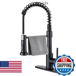 Durable Kitchen Sink Faucet With Sprayer, Compatible 1 Or Hole, 360. Fixed Price $27.02.