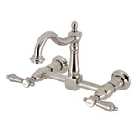 Kingston Brass KS126.BAL Heirloom 1.8 Gpm Wall Mounted Widespread - Nickel. Fixed Price $383.47.