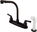 Kingston Brass KB755 Magellan 8" Centerset Kitchen Faucet, Oil Rubbed Bronze. Fixed Price $120.22.