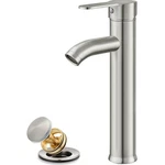 Vessel Sink Faucet Stainless Steel Brushed Nickel Tall Modern Single Handle. Fixed Price $74.23.
