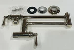 Moen S664NL 2-HANDLE Wall Mounted Swing Arm Pot Filler Polished Nickel Finish. Fixed Price $519.95.