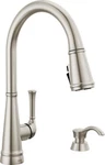 Delta Alpen Pull-down Kitchen Faucet Spotshield Stainless-certified Refurbished. Fixed Price $177.02.