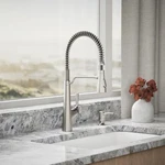 Kohler Albany R33400-SD-VSM Semi-pro Kitchen Faucet & Soap Dispenser Matte Black. Fixed Price $175.00.