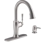 Kohler Cardale Kitchen Faucet Pull-down, Vibrant Stainless R72247-SD-VS. Fixed Price $112.57.