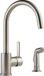 Stainless Steel Precept Kitchen Faucet With Side Sprayer P199152LF-SS. Fixed Price $256.99.