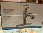 Homepointe Single Loop Handle Kitchen Faucet W/ Pull Out Spray Chrome(open Box). Fixed Price $99.99.