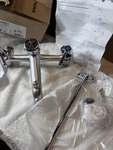 New Chicago Faucet 897-RCF Rough Chrome 2-HANDLE Wall-mount Service Sink. Fixed Price $85.00.