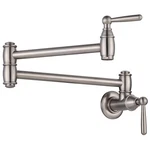 Pot Filler Faucet Brushed Nickel, Arcora Modern Wall Mount Kitchen.... Fixed Price $155.68.